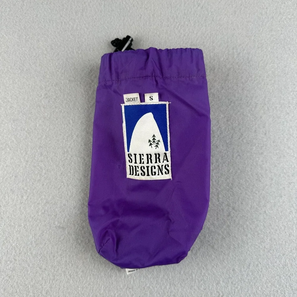 VTG Sierra Designs Anorak Windbreaker Rain Jacket Purple Teal Outdoors Size S